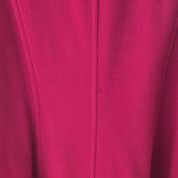 St. John’s Bay Fuchsia Pink Wool-Blend Pea Coat - Women's Large - Picture 9 of 11